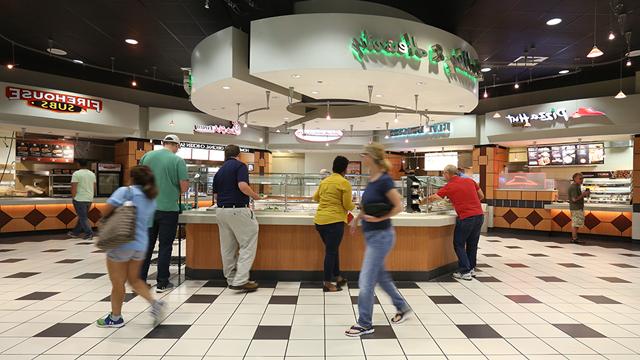 Panoramic of the Food Court